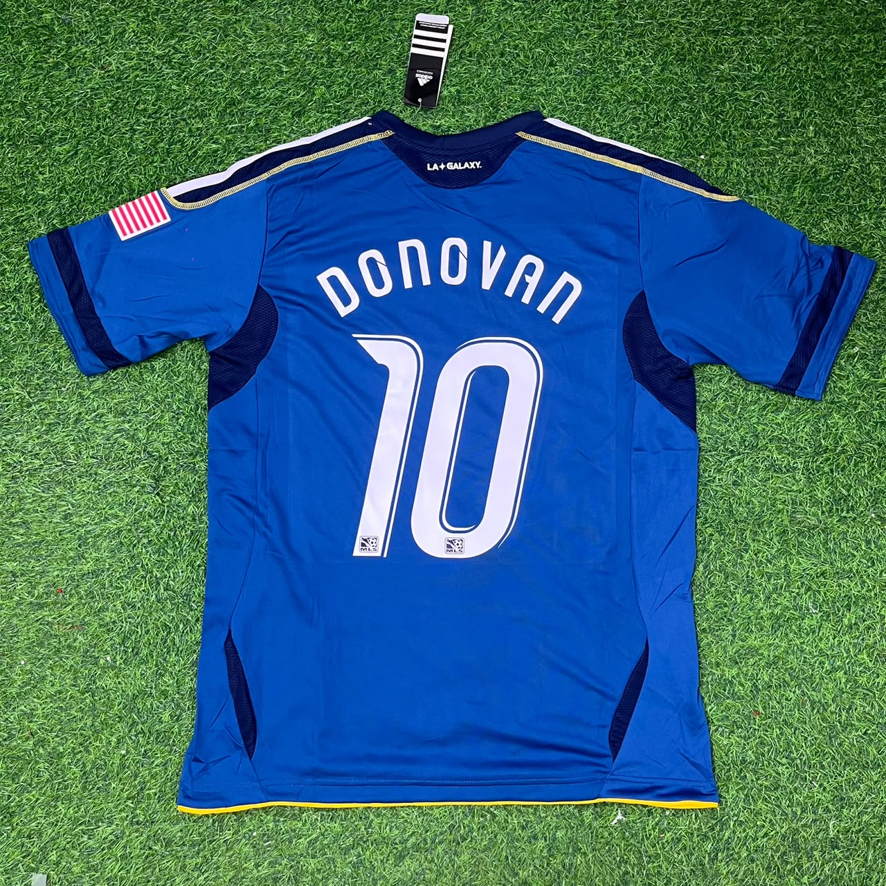 Landon Donovan LA Galaxy 11/12 Season Away Retro Blue Jersey Trikot Soccer Shirt