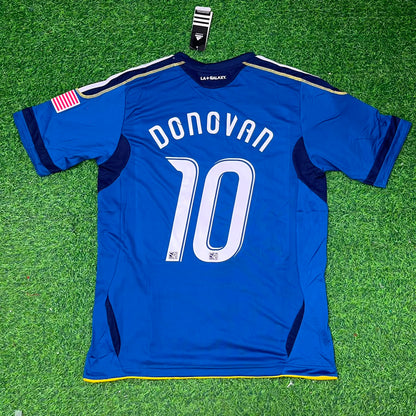 Landon Donovan LA Galaxy 11/12 Season Away Retro Blue Jersey Trikot Soccer Shirt