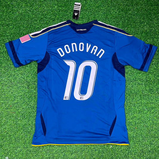 Landon Donovan LA Galaxy 11/12 Season Away Retro Blue Jersey Trikot Soccer Shirt