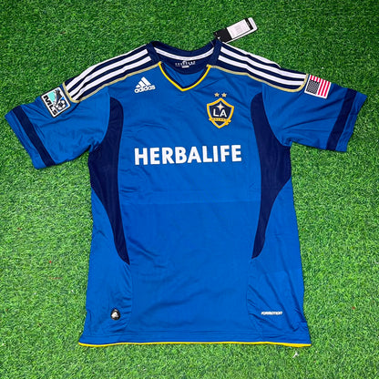 Landon Donovan LA Galaxy 11/12 Season Away Retro Blue Jersey Trikot Soccer Shirt