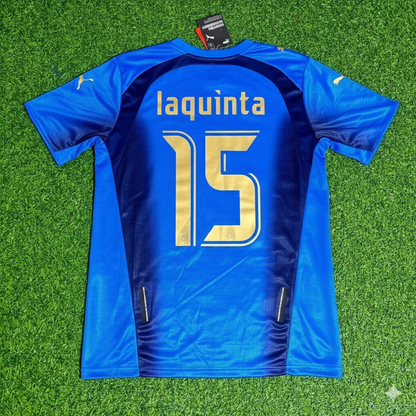 Vincenzo Laquinta 15 - Italy 2006 World Cup Final Retro Jersey Maillot Trikot Maglia Soccer Shirt