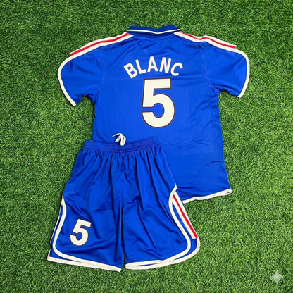 Laurent Blanc 5- France EURO 2000 2002 Retro Kids Jersey