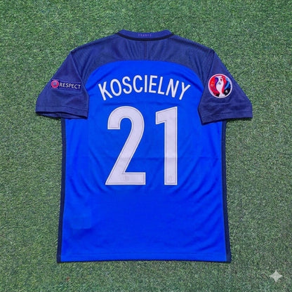 Laurent Koscielny #21 France Euro 2016 Home Retro Football Jersey