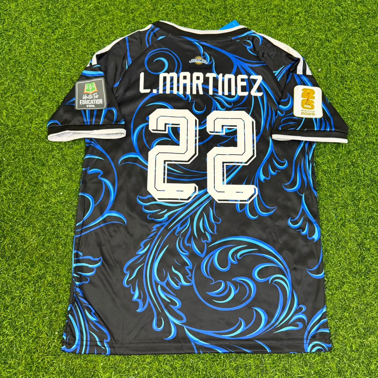 Lautaro Martinez Argentina 2026 World Cup Away Kids Football Jersey Kit