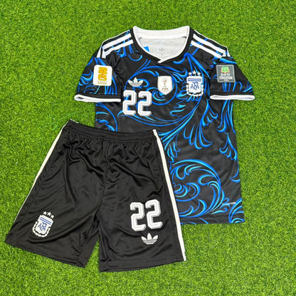 Lautaro Martinez Argentina 2026 World Cup Away Kids Football Jersey Kit