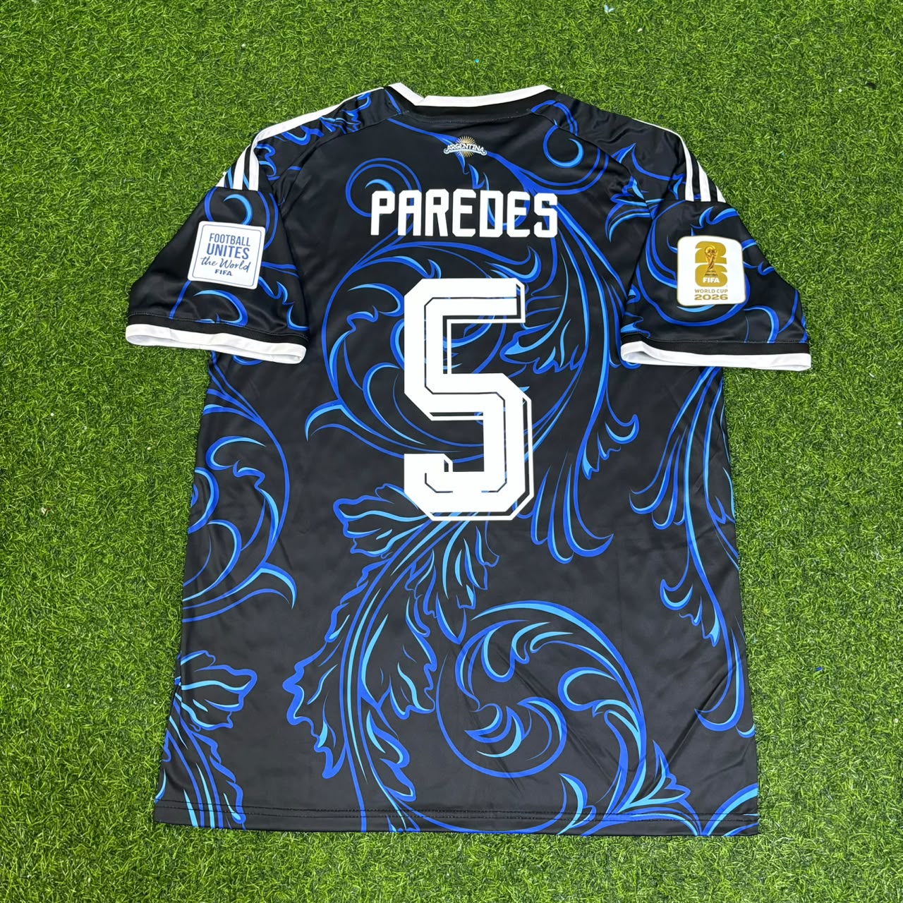 Leandro Paredes #5 Argentina 2026 World Cup New Season Football Jersey Kit