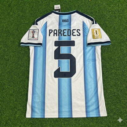 Leandro Paredes Argentina 2026 World Cup Football Jersey Kit