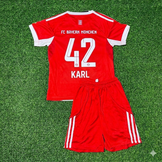 Lenart Karl #42 FC Bayern München 2025/26 Heimtrikot Kinder Neue Saison Fußballtrikot-Set