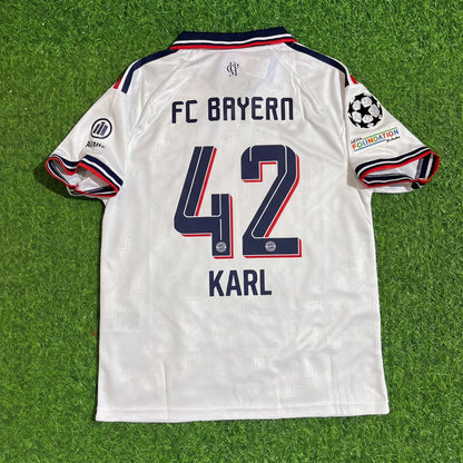 Lenart Karl #42 Bayern Munich 2026/2027 New Season Away New Season Football Jersey Kit