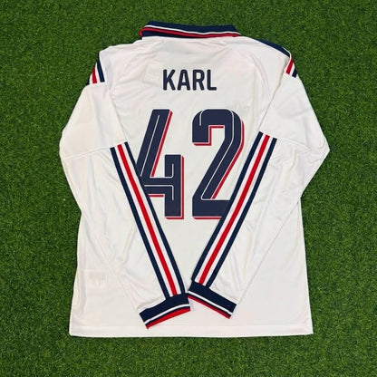 Lenart Karl #42 Bayern Munchen 2027 Away Long Sleeve New season Trikot Soccer Shirt