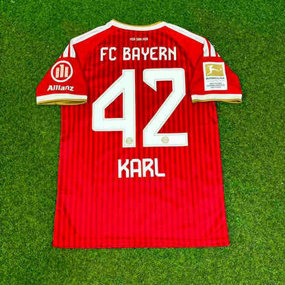 Jamal Musiala #10 Bayern München 2027 Bundesliga Meisterschaft Patch Fußballtrikot