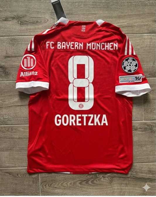 Leon Goretzka #8 Bayern Munich Home New Season Football Jersey Kit