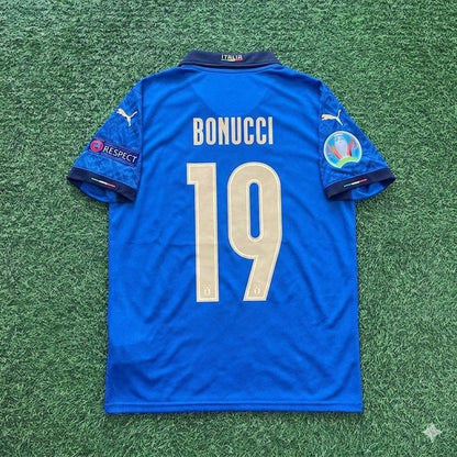 Leonardo Bonucci #19 Italy EURO 2020 Final Retro Soccer Jersey – | Trikot | Maillot Soccer Shirt