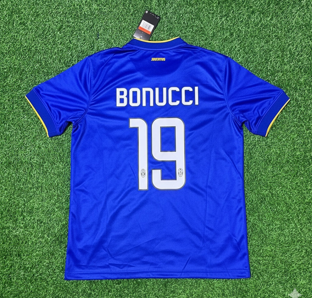 Leonardo Bonucci Juventus 2014/15 Retro Blue Football Jersey Kit