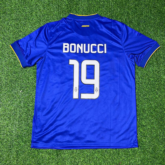 Leonardo Bonucci Juventus 2014/15 Retro Blue Football Jersey Kit