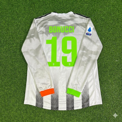 Leonardo Bonucci #19 Juventus 2019-2020 Long Sleeve Retro Football Jersey