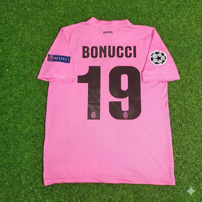 Leonardo Bonucci Juventus Pink 2012 2013 Season Retro Jersey Soccer Shirt
