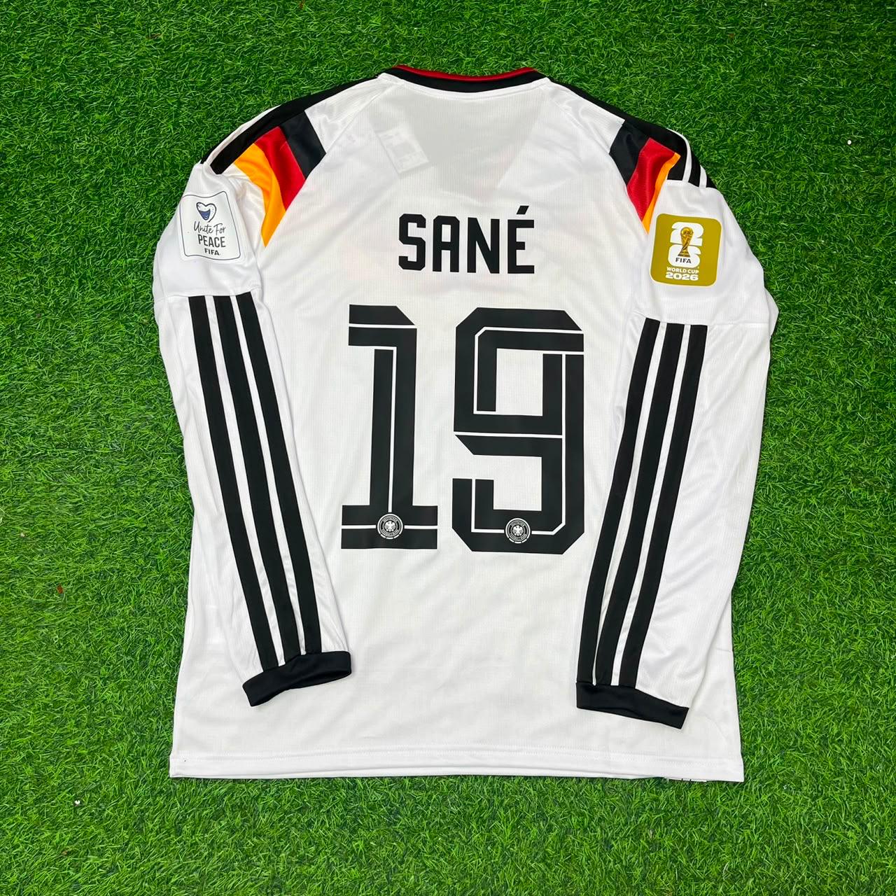 Leroy Sané #19 Germany 2026 World Cup Long Sleeve Home Football Jersey Kit