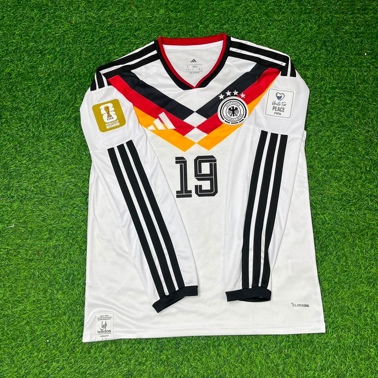 Leroy Sané #19 Germany 2026 World Cup Long Sleeve Home Football Jersey Kit