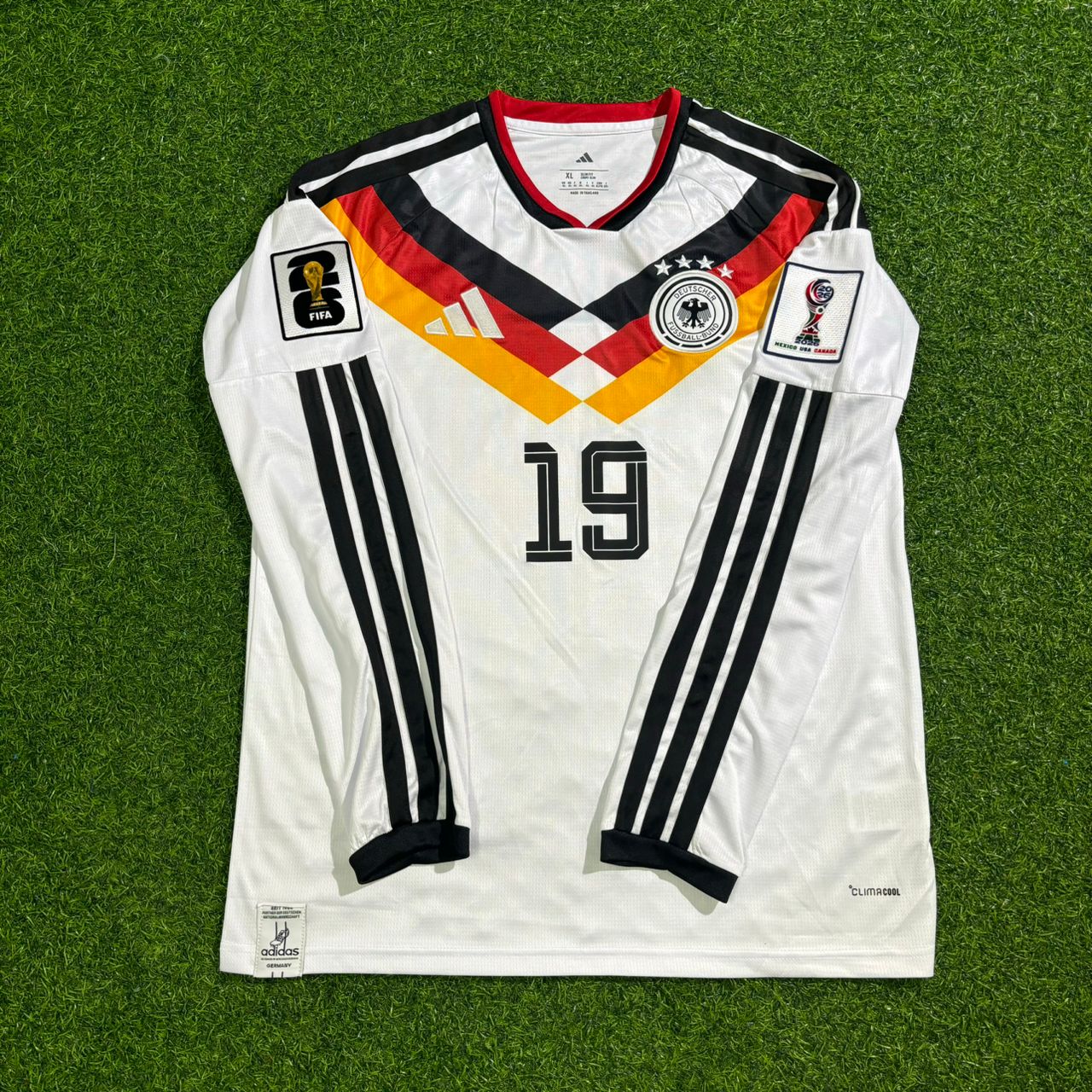 Leroy Sané #19 Germany 2026 World Cup Long Sleeve Home Football Jersey Kit