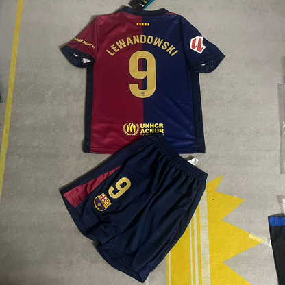 Robert Lewandowski Barcelone Kids Kit Kindertrikot Maillot Enfant Kindertrui (3-13 ans) 
