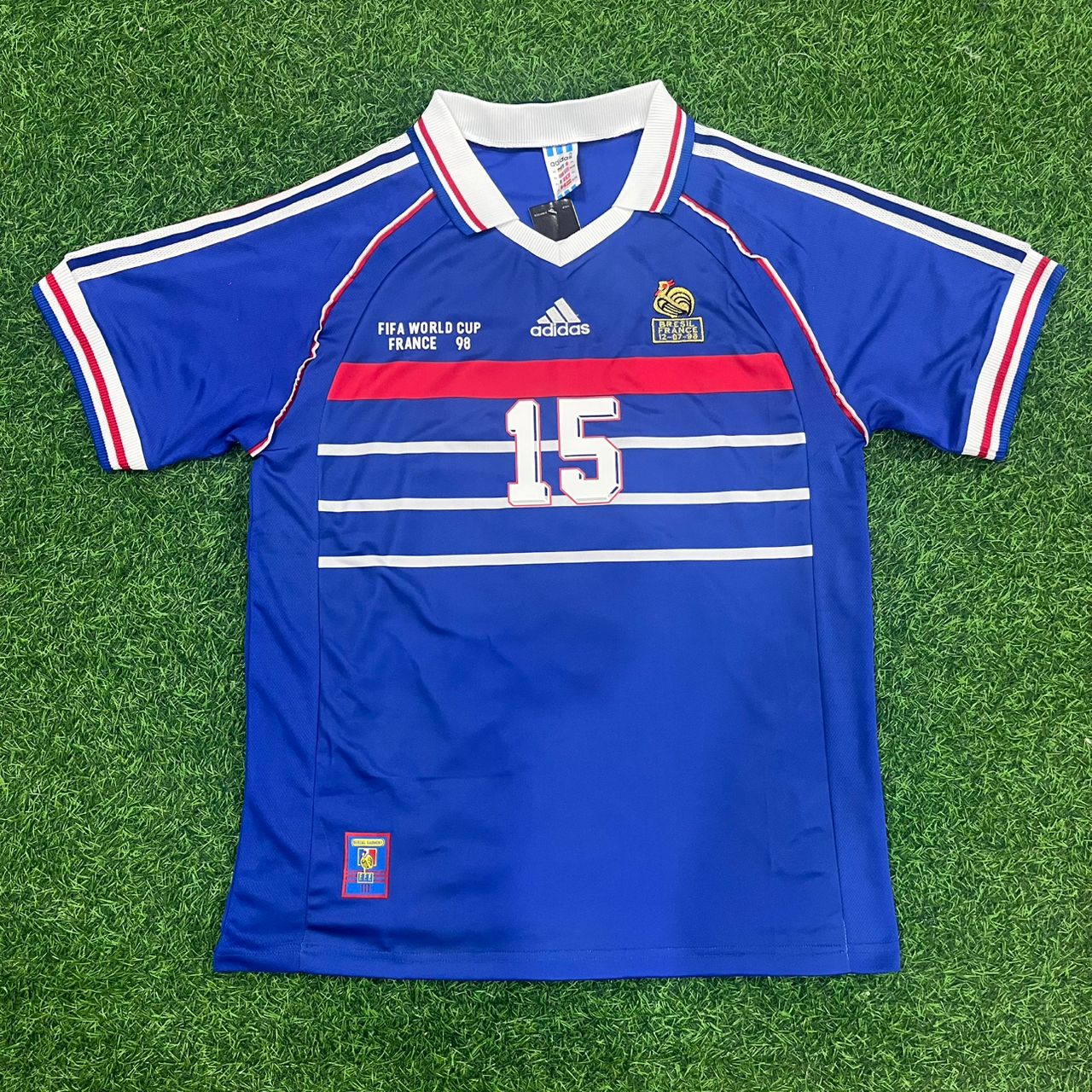 Lilian Thuram France 1998 World Cup Retro Football Jersey Maillot Trikot