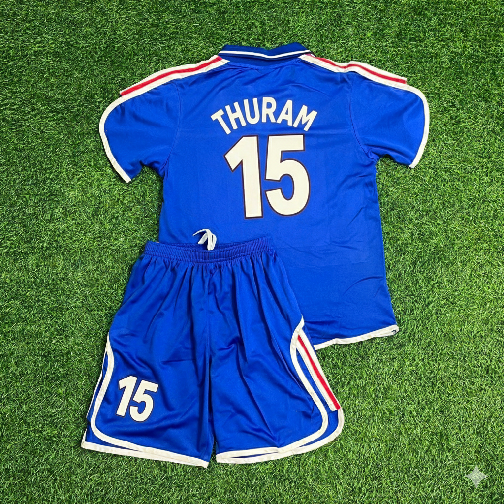 Lilian Thuram 15- France EURO 2000 2002 Retro Kids Jersey