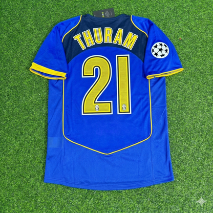 Lilian Thuram Juventus 2004-2005 Blue Retro Jersey | Kit | Trikot | Maillot Soccer Shirt