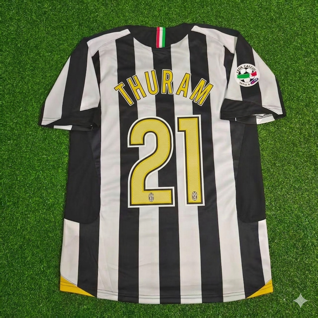 Lilian Thuram Juventus 2005-2006 Retro Jersey | Kit | Trikot | Maillot Soccer Shirt