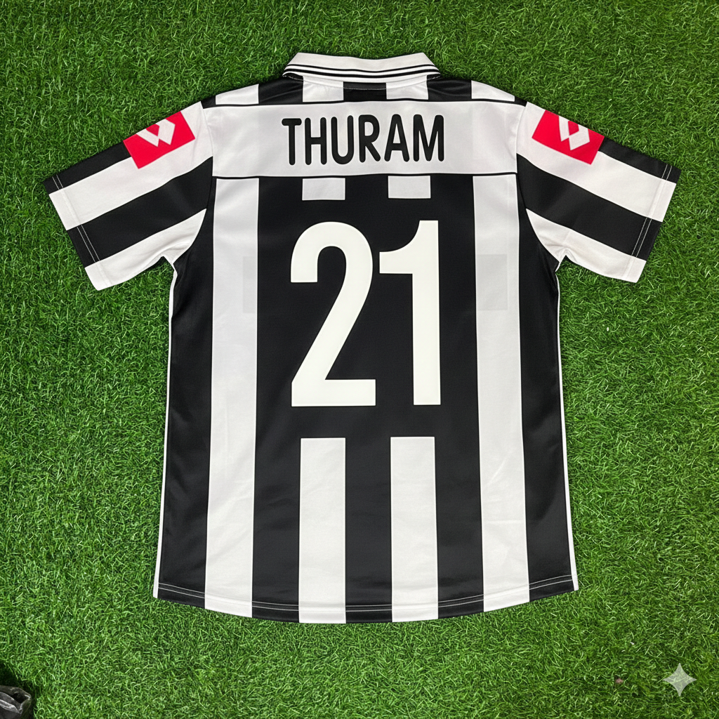 Lilian Thuram Juventus 2001 2002 Season Retro Jersey