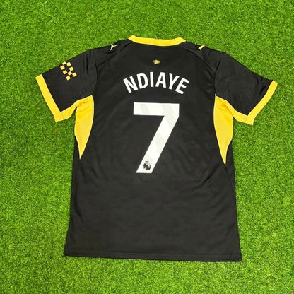 Iliman Ndiaye #7 Manchester City Away Black New Season 2027 Jersey Trikot Maillot Soccer Shirt