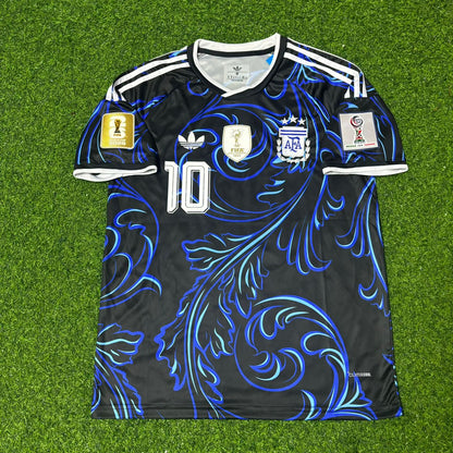 Lionel Messi #10 Argentina 2026 World Cup Golden Patch Football Jersey Kit