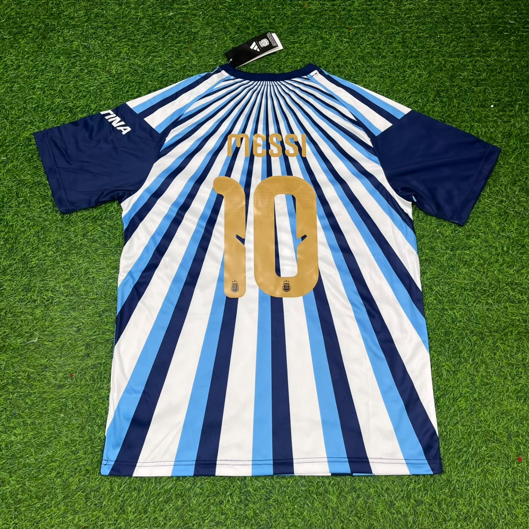 Maillot d'échauffement de football Lionel Messi #10 Argentine Coupe du Monde 2026