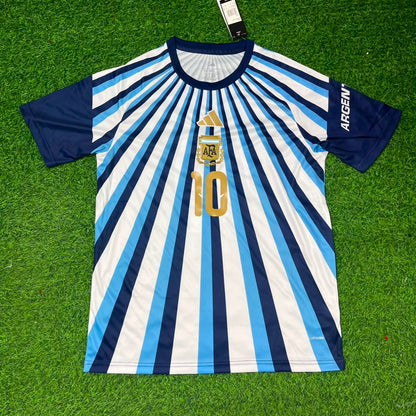 Maillot d'échauffement de football Lionel Messi #10 Argentine Coupe du Monde 2026