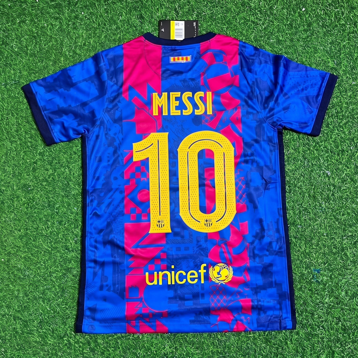 Lionel Messi #10 Barcelona Third Retro Jersey Trikot Soccer Shirt