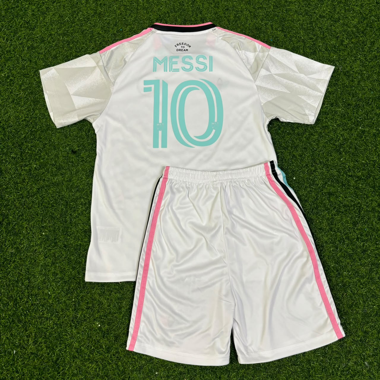 Lionel Messi New Season White Kids Jersey Soccer Shirt Trikot Soccer Shirt