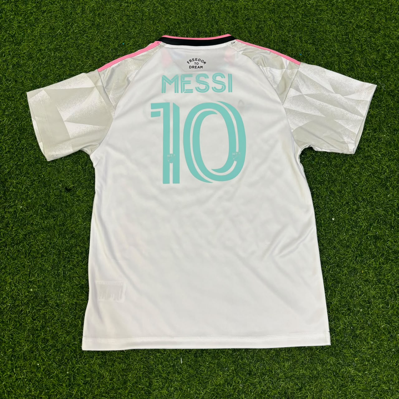 Lionel Messi New Season White Kids Jersey Soccer Shirt Trikot Soccer Shirt