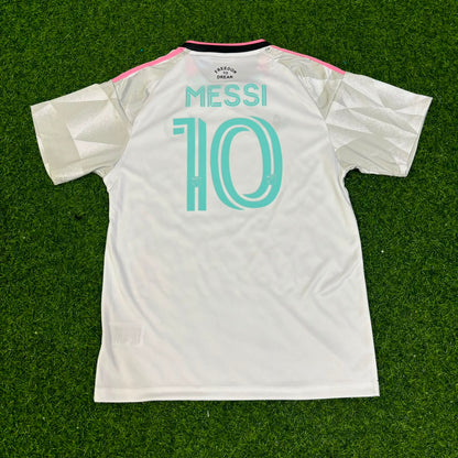Lionel Messi New Season White Kids Jersey Soccer Shirt Trikot Soccer Shirt