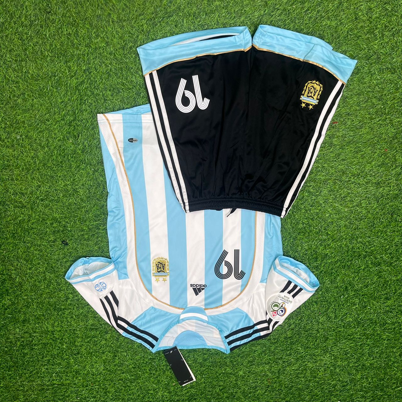 Lionel Messi Argentina 2006 World Cup Kids Retro Football Jersey