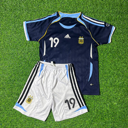 Lionel Messi Argentina 2006 World Cup Soccer Jersey Trikot Soccer Shirt