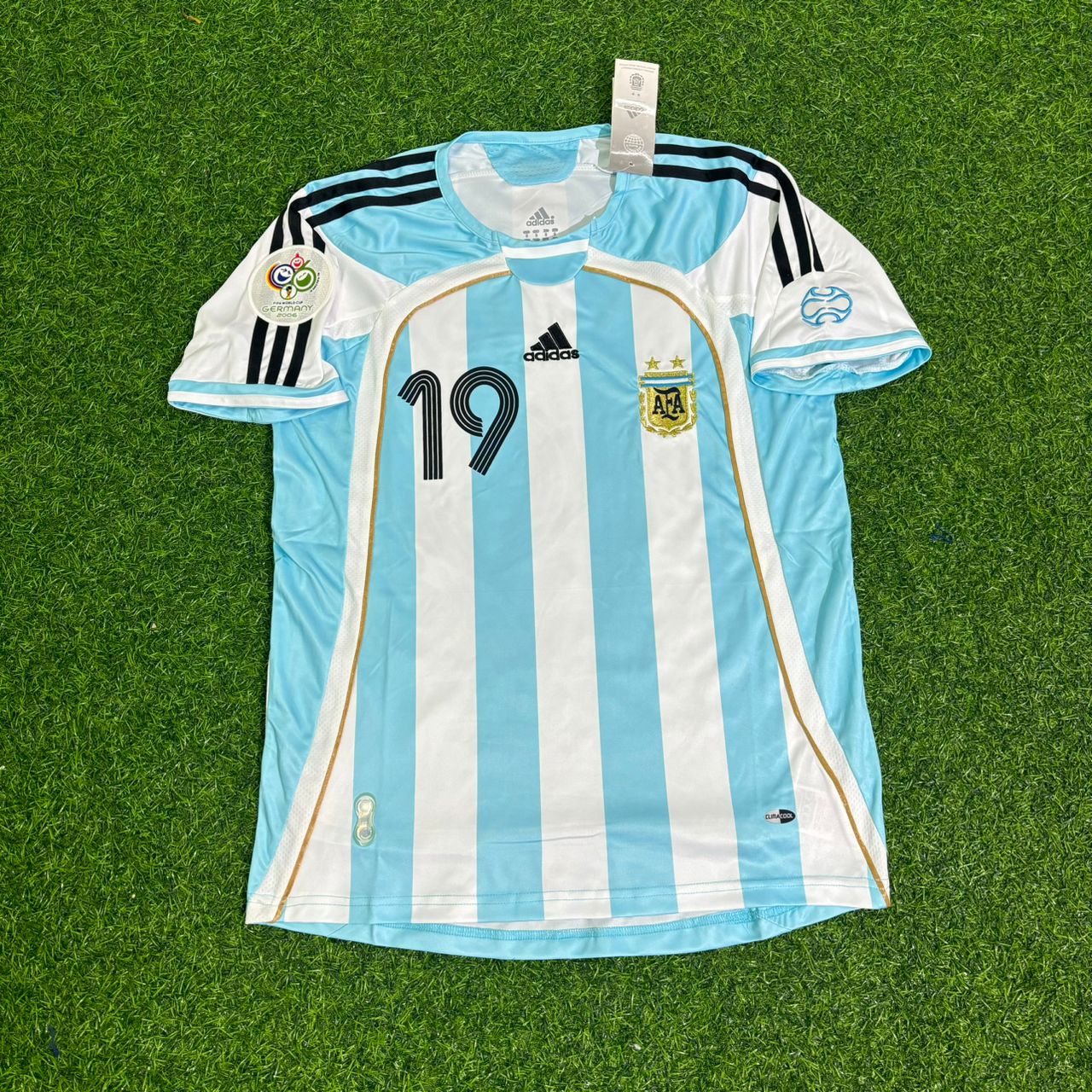 Lionel Messi Argentina 2006 World Cup Retro Soccer Jersey Maillot Trikot Maglia