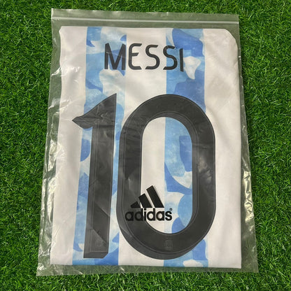 Lionel Messi Argentina Copa America 2021 Home Jersey Maillot Trikot Maglia Soccer Shirt