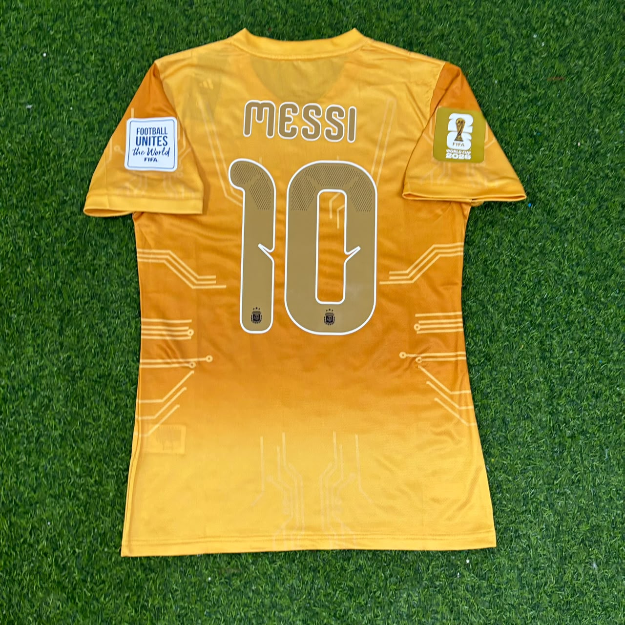 Lionel Messi Argentina 2026 World Cup Golden Special Edition Football Jersey Trikot Maillot