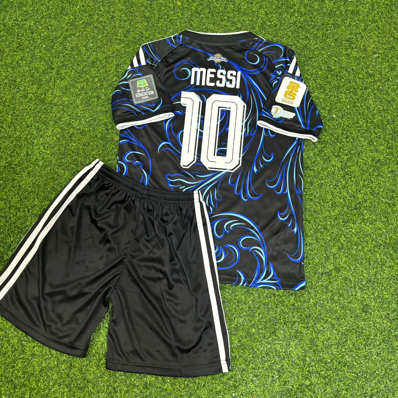 Lionel Messi Argentina 2026 World Cup Kids Football Jersey