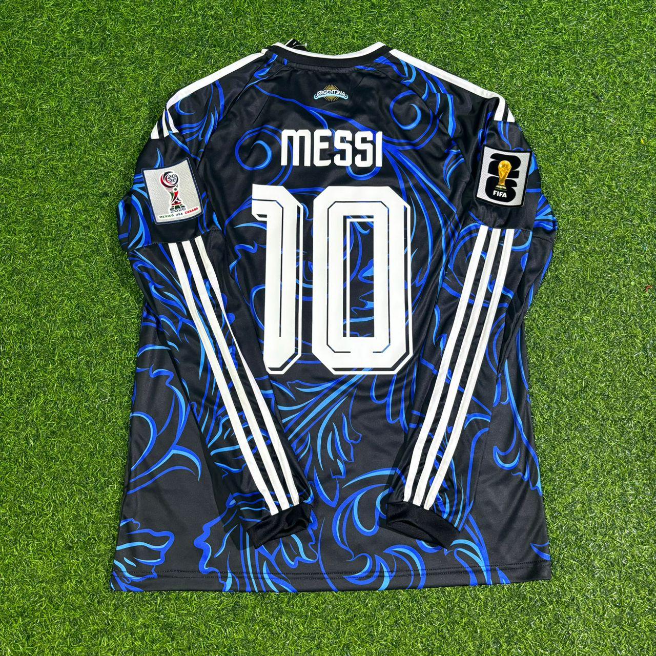 Lionel Messi Argentina 2026 World Cup Long Sleeve Football Jersey