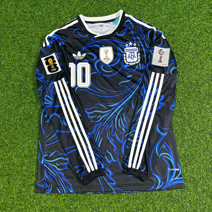 Lionel Messi Argentina 2026 World Cup Long Sleeve Football Jersey