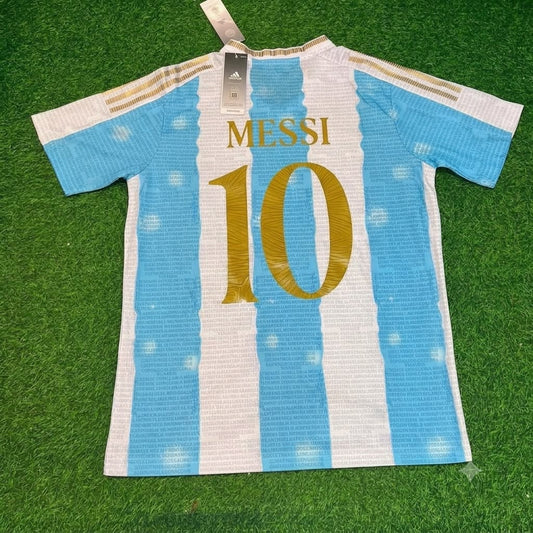 Lionel Messi Argentina Commerative Anniversary Football Jersey Trikot Maillot
