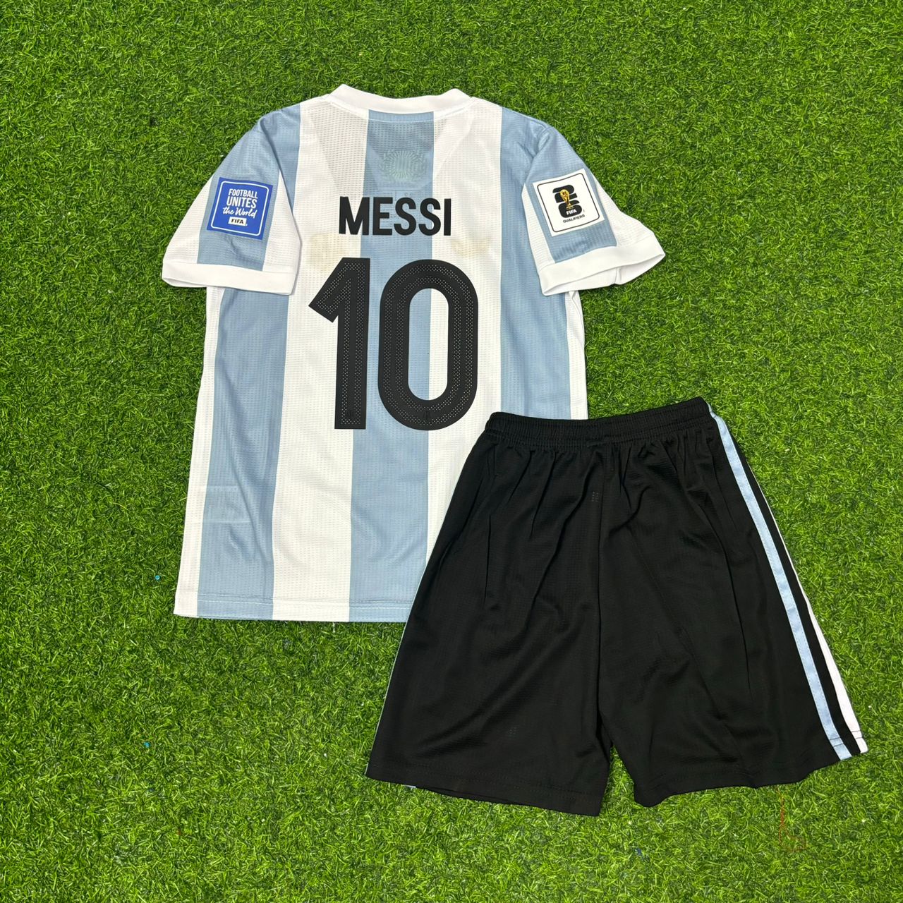 Lionel Messi Argentina Special 2026 World Cup Children Football Jersey Set