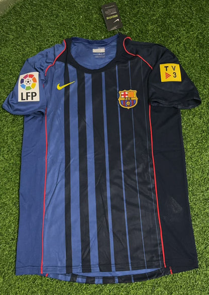 Lionel Messi Barcelona 2004-05 Debut Retro Football Jersey Kit