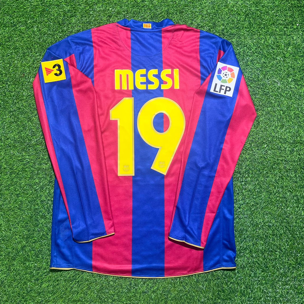 Maillot de football rétro Lionel Messi Barcelone 2007-2008